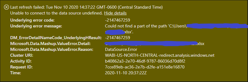 Unable to connect to the data source {0} on app.po... - Microsoft ...