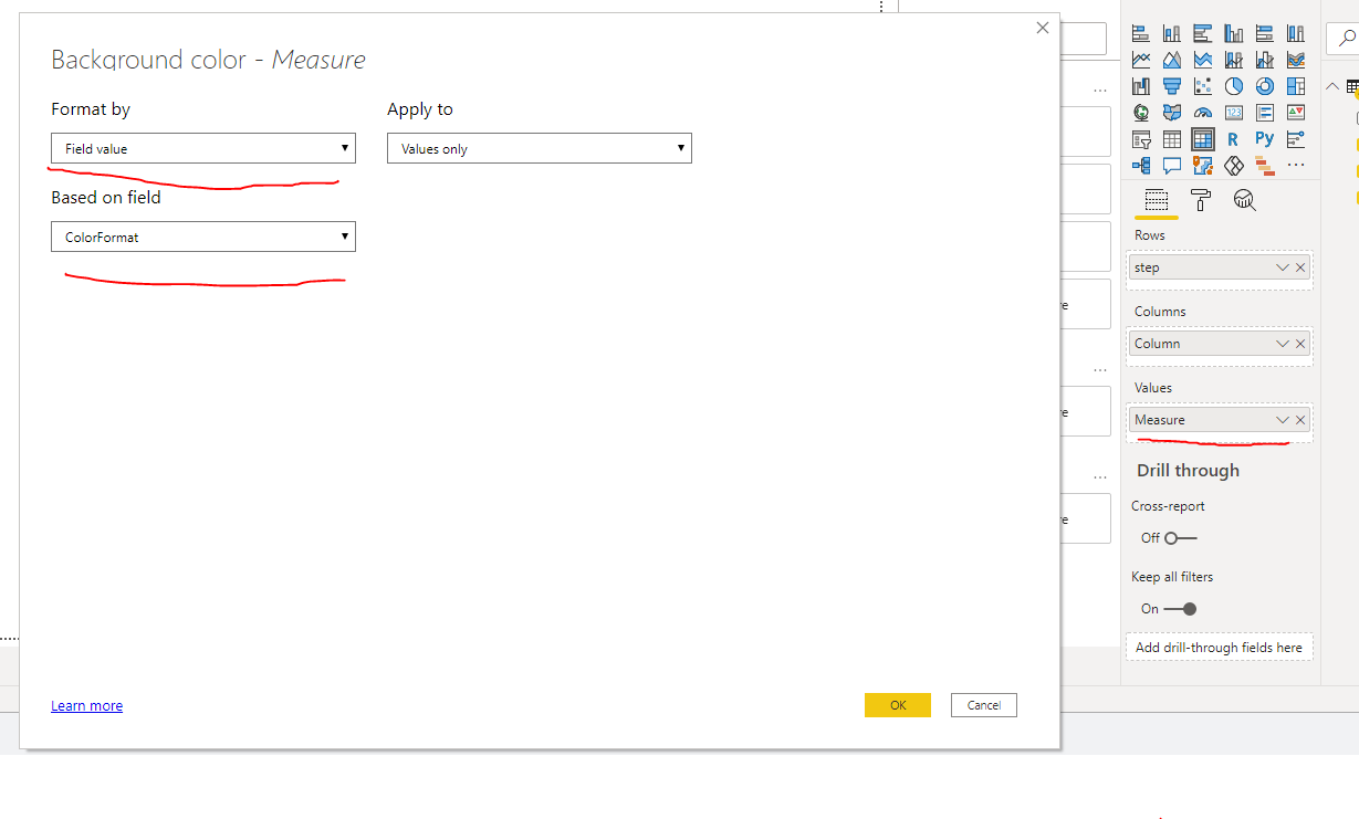 Solved: Color column conditions - Microsoft Fabric Community