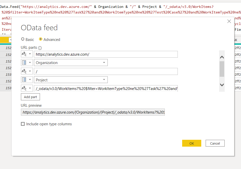 Help with Power BI Template and Odata null values - Microsoft Fabric ...
