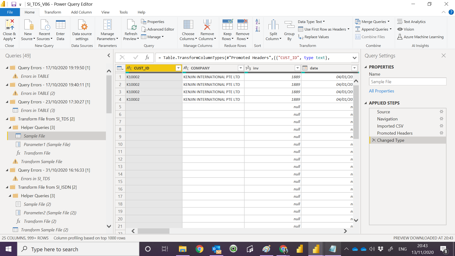 Solved: Why PQ need to create sample file ? - Microsoft Fabric Community