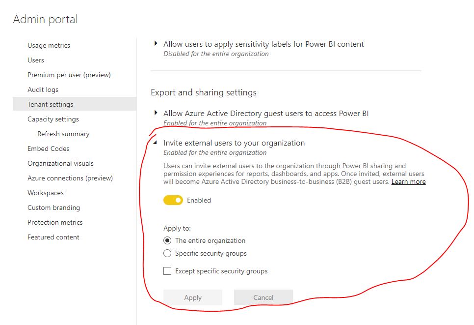 Unable to Share a report - Microsoft Fabric Community