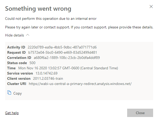Dataflow refresh failed and unable to edit - Microsoft Fabric Community