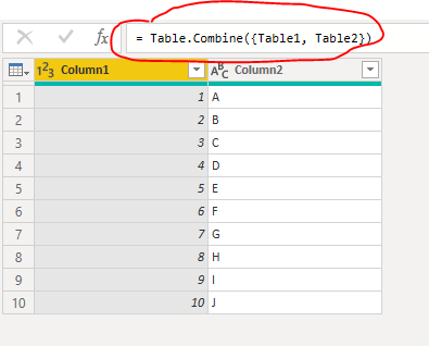 Solved: combine two tables into one - Microsoft Fabric Community