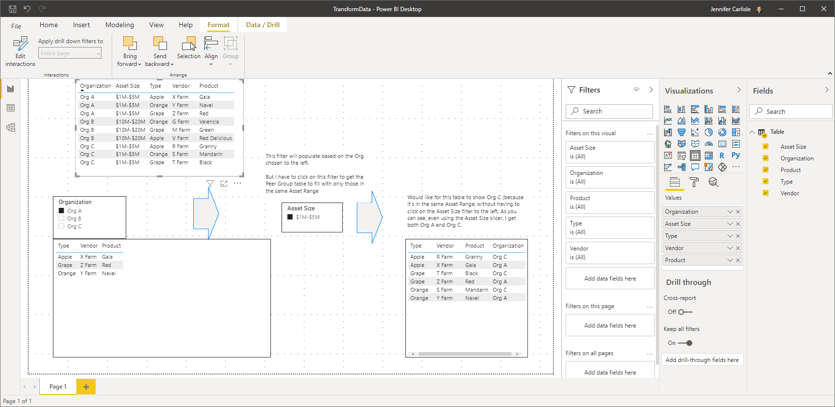 Solved: How to filter a table based on a value returned fr ...