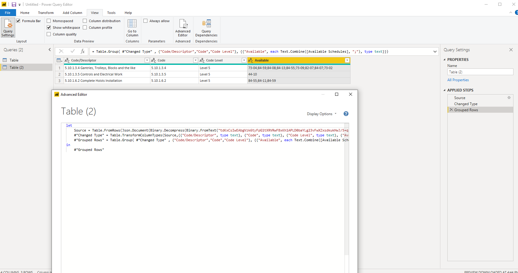 Solved: Merge values from multiple rows into one with a se ...