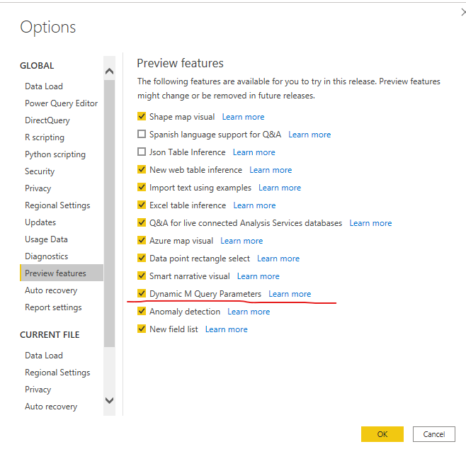 Dynamic M Query - Bind To Parameter not available - Microsoft Fabric ...