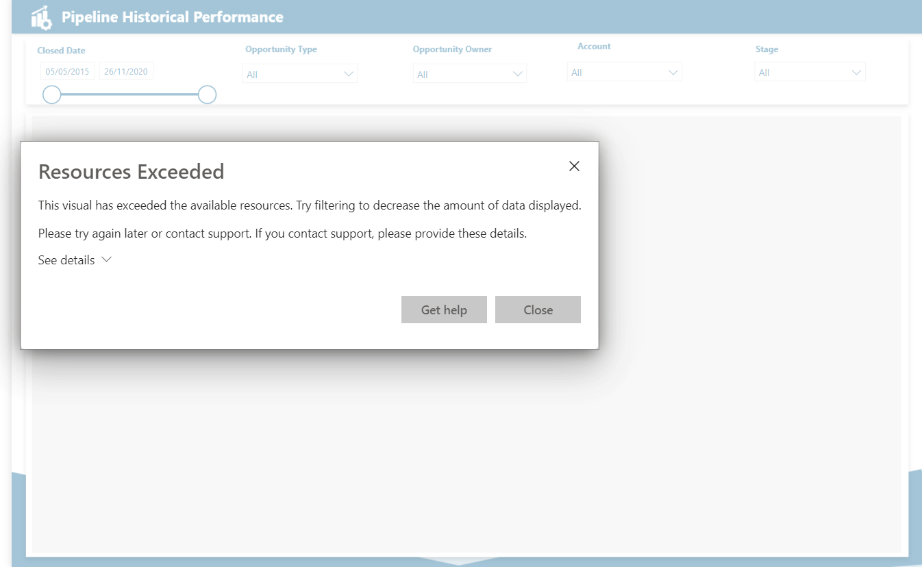Need help to resolve error In report On Workspace. - Microsoft Fabric ...