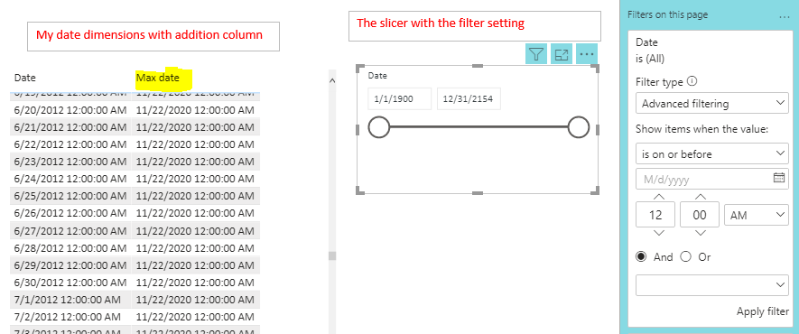 Solved: Default filter Date Dimension - Microsoft Fabric Community