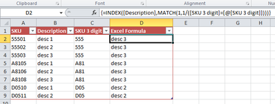 Excel Formula