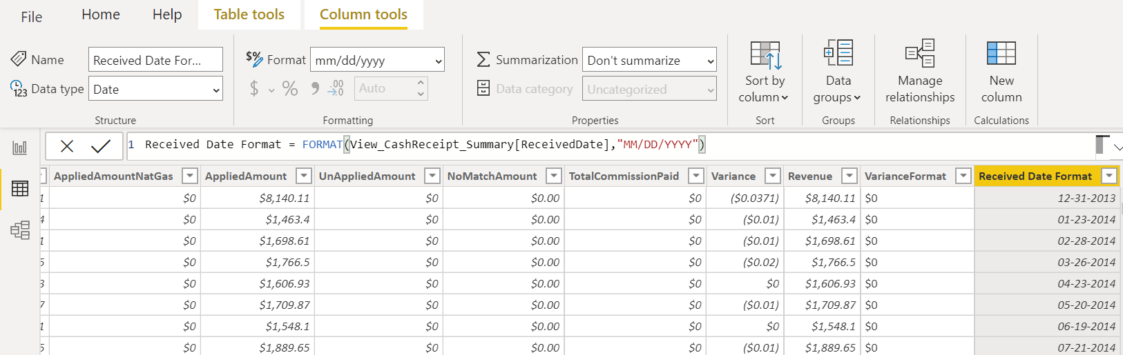 Solved: Not able to change date format - Microsoft Fabric Community