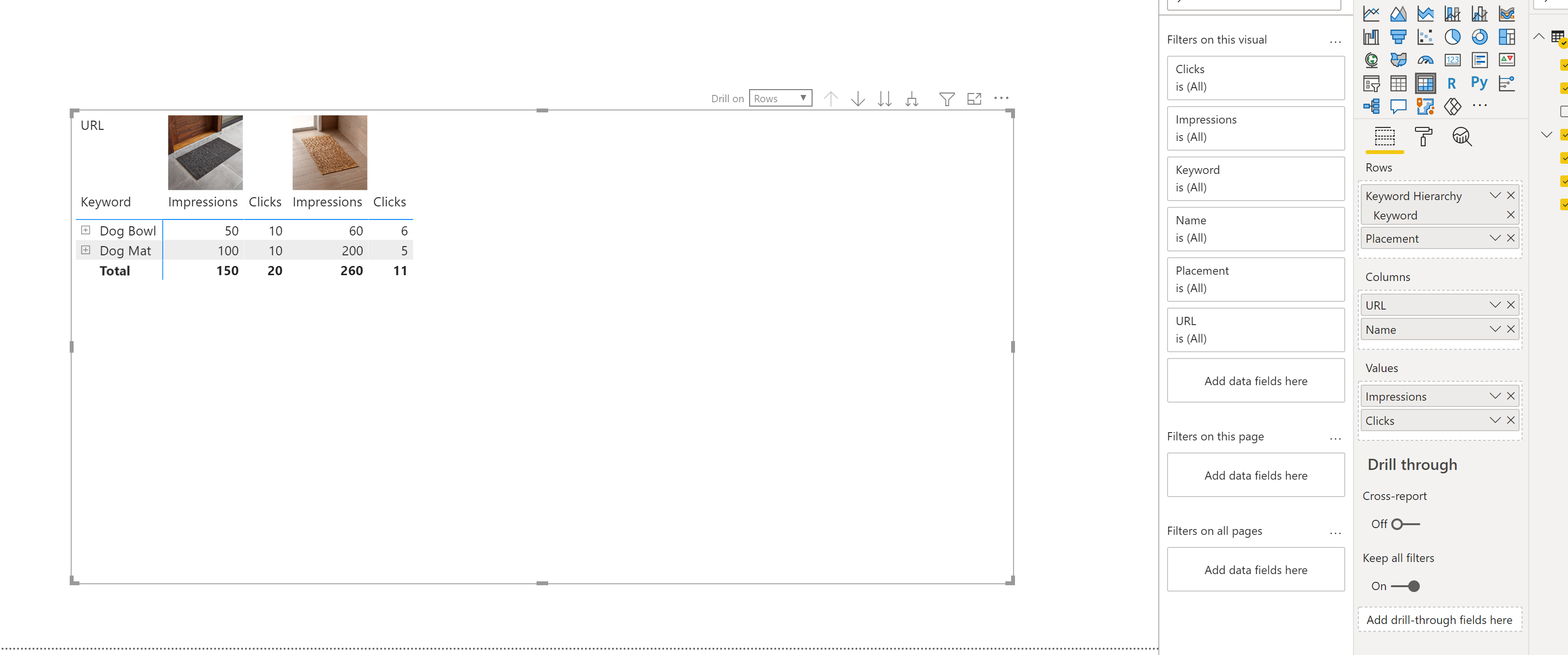 How to add two dimension on columns - Microsoft Fabric Community