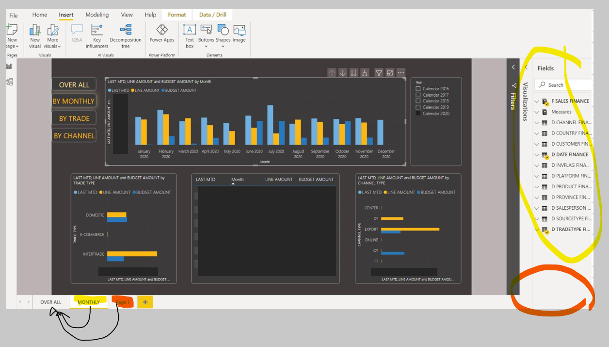 Create the visualize from two data model - Microsoft Fabric Community