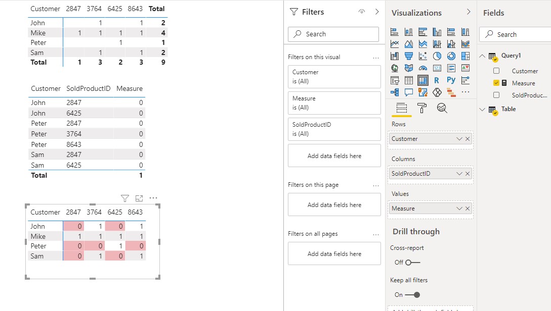 Solved: Matrix visual filtering - Microsoft Fabric Community