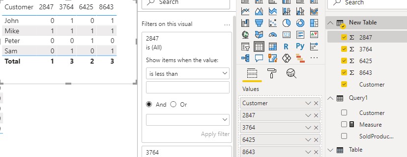 Solved: Matrix visual filtering - Microsoft Fabric Community