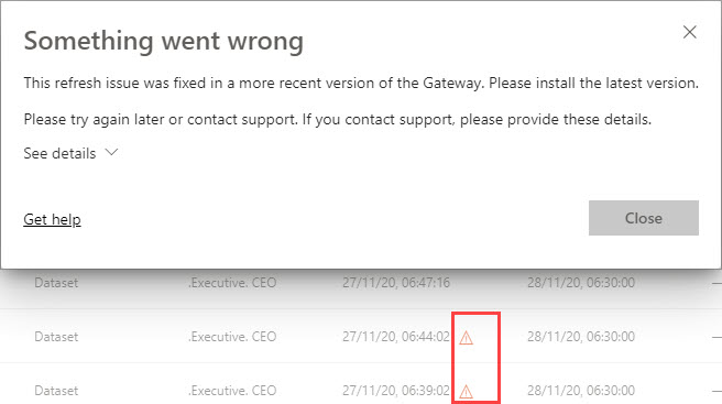 ERROR: Server data gateway issue - Microsoft Fabric Community