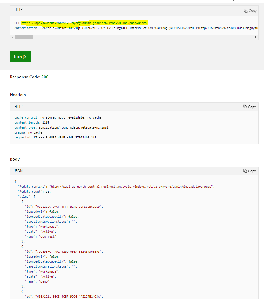 Admin REST API Get Groups expand not working - Microsoft Fabric Community