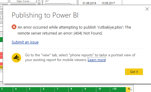 re-publish report from Power BI Desktop error - Microsoft Fabric Community