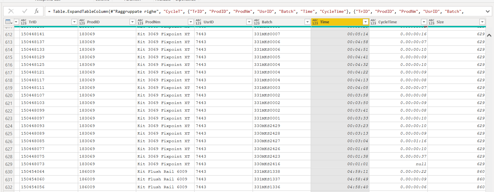 Solved: Calculate time difference to previous matching row ...