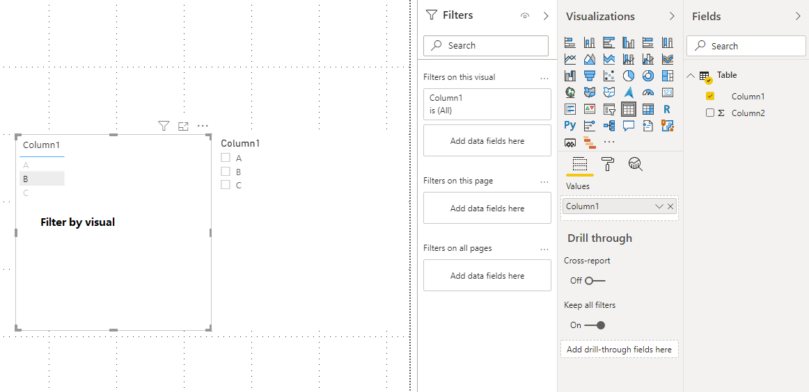 How to use visuals to filter slicer - Microsoft Fabric Community