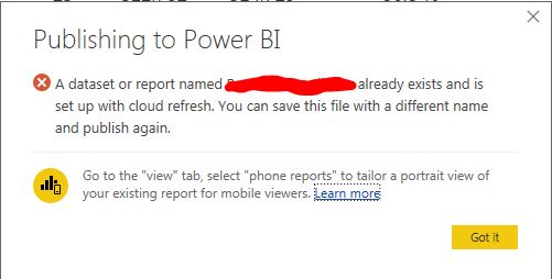 Cannot publish any report - Microsoft Fabric Community