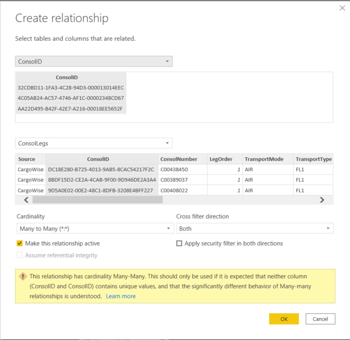 Solved: Relationship between tables - Microsoft Fabric Community