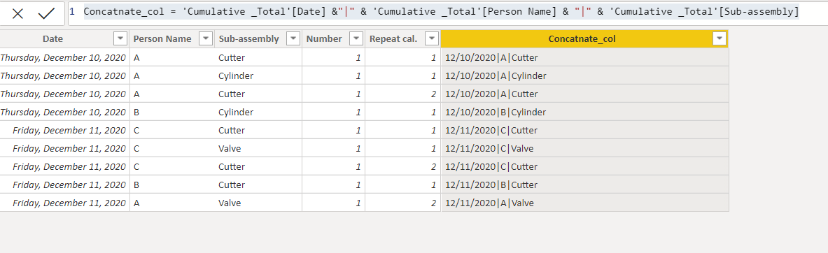 Solved: Cumulative total with 3 conditions - Microsoft Fabric Community
