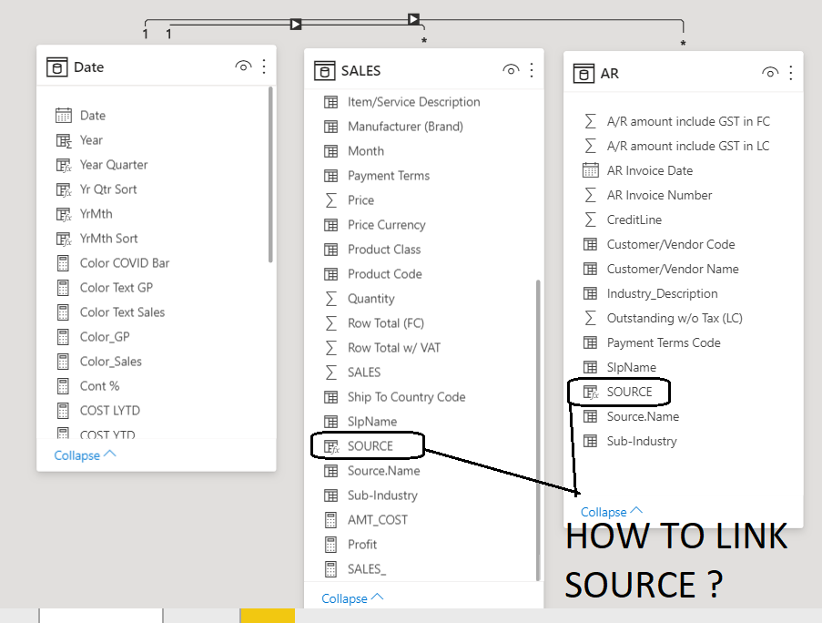 Solved: How to link SOURCE field from 2 table ? - Microsoft Fabric ...