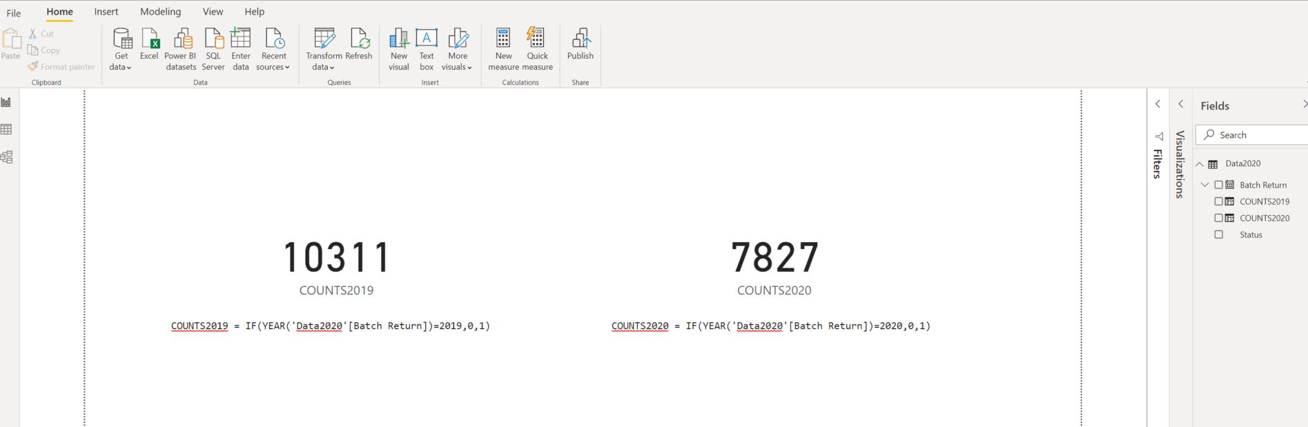 Solved: Count Specific Year Date in a column - Microsoft Fabric Community