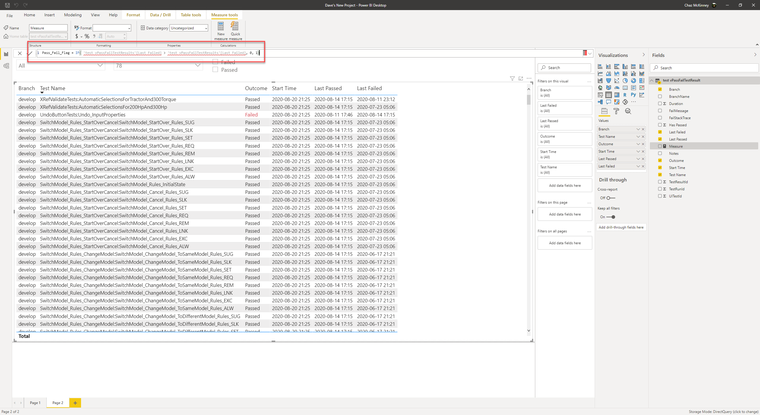IF statement not recognizing table - Microsoft Fabric Community