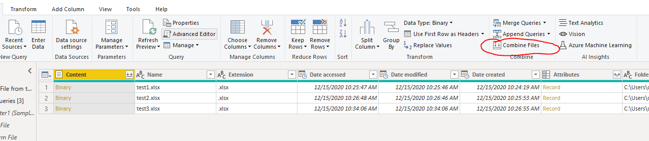 Solved: How to combine data from different files - Microsoft Fabric ...