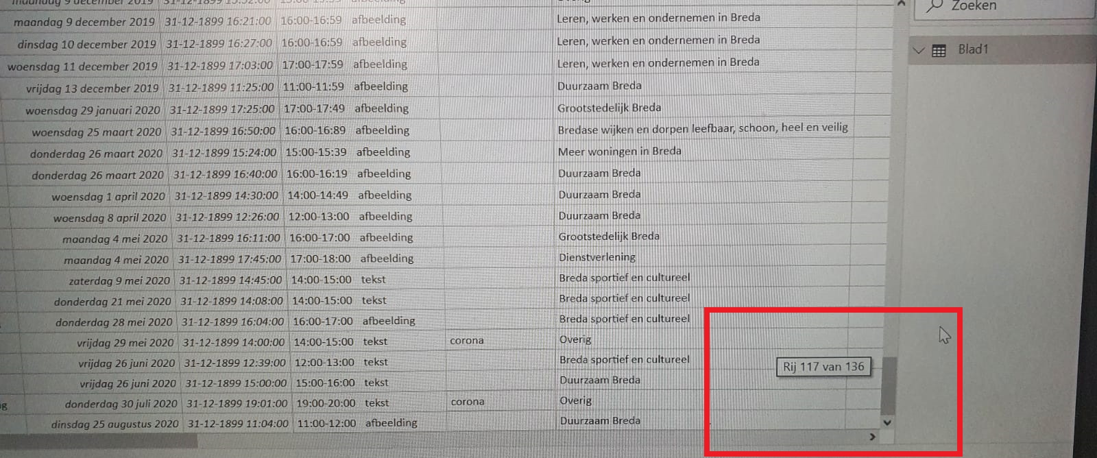 Solved: Data table does not show all rows (query editor do ...