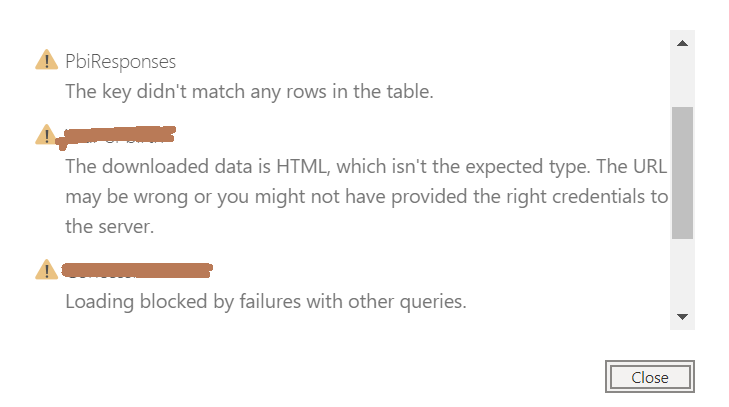 Error while applying the queries from Query Editor... - Microsoft ...