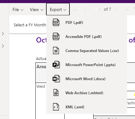 Excel Export Option Disappears on Paginated Report - Microsoft Fabric ...