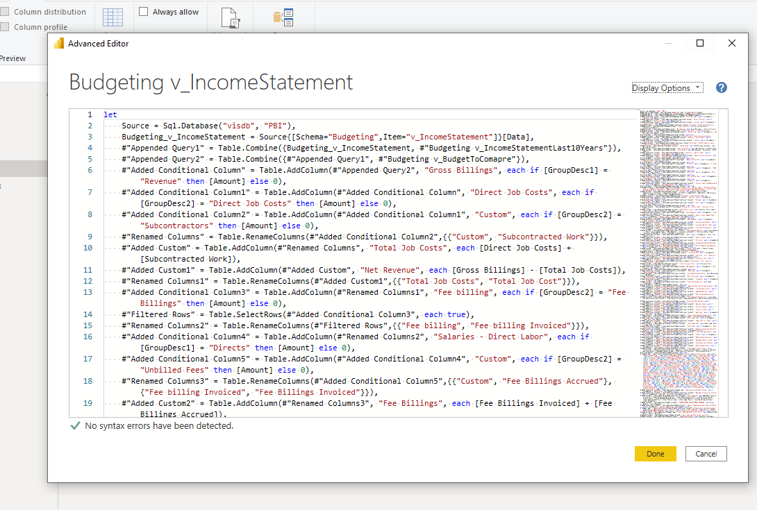 Solved: Fixing Advanced Editor Error - Microsoft Fabric Community