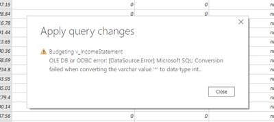 Error OLE DB u ODBC - Microsoft Fabric Community