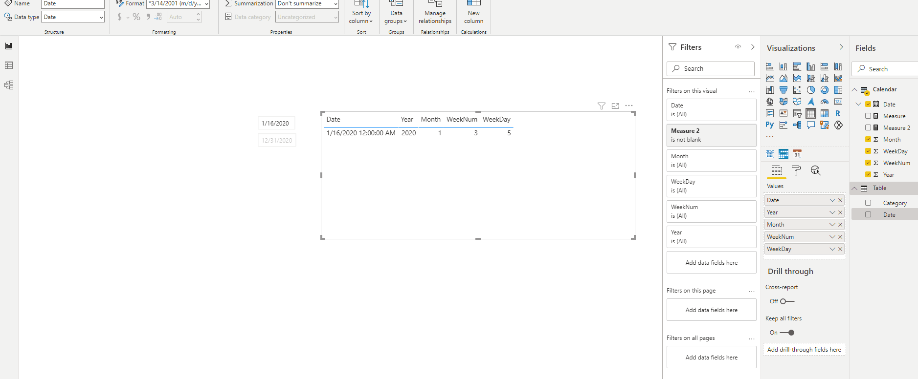 Single date Slicer for Table Visual - Microsoft Fabric Community
