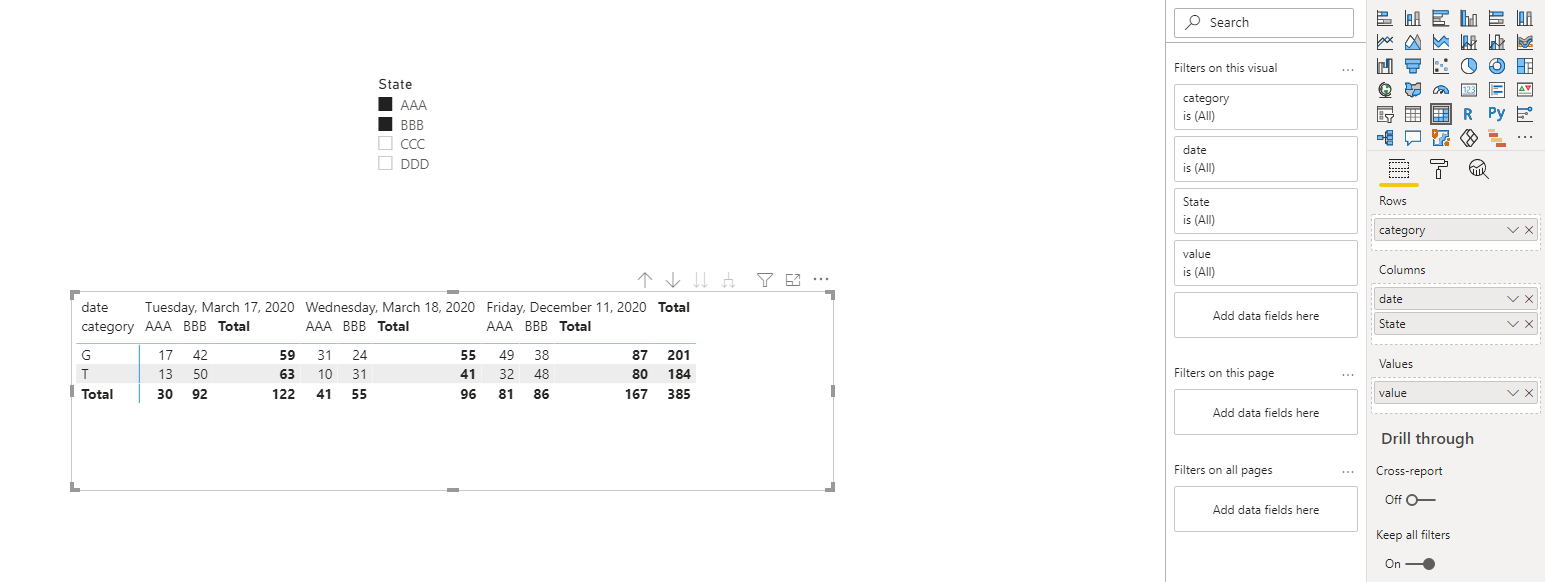 Dynamic column with 2 headers in Matrix - Microsoft Fabric Community