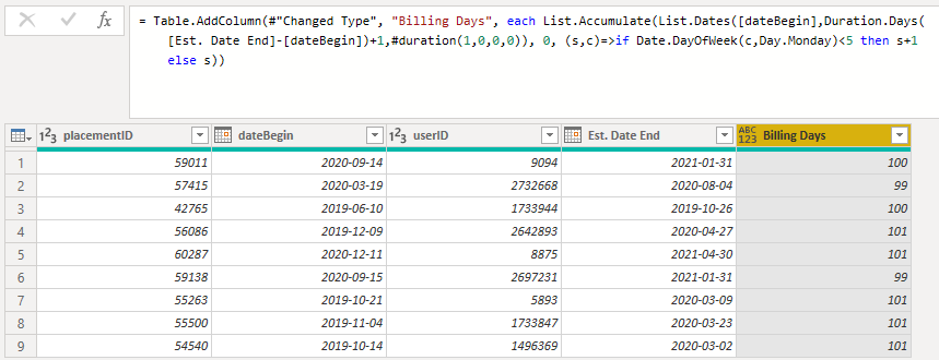 Solved: Count Billing Days between two Periods - Microsoft Fabric Community