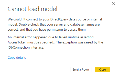 DirectQuery Dataflows IDbConnection error - Page 2 - Microsoft Fabric ...
