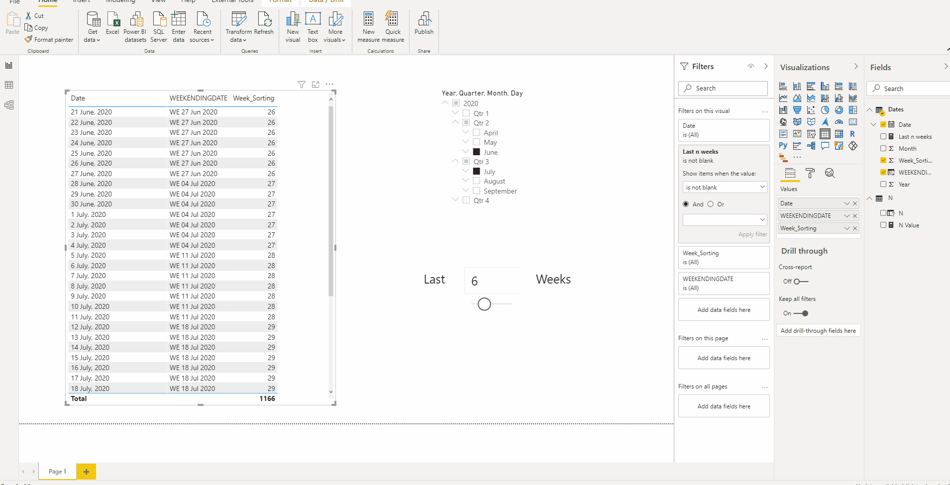 Solved: Filter last x Weeks - Microsoft Fabric Community