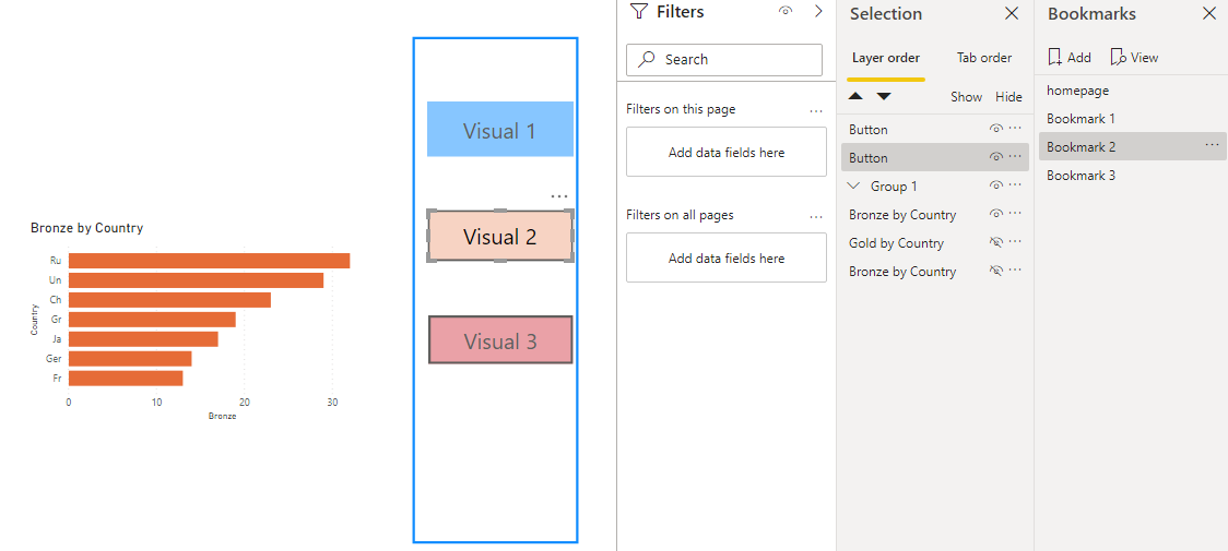 Solved: Way to have a selection of visuals - Microsoft Fabric Community