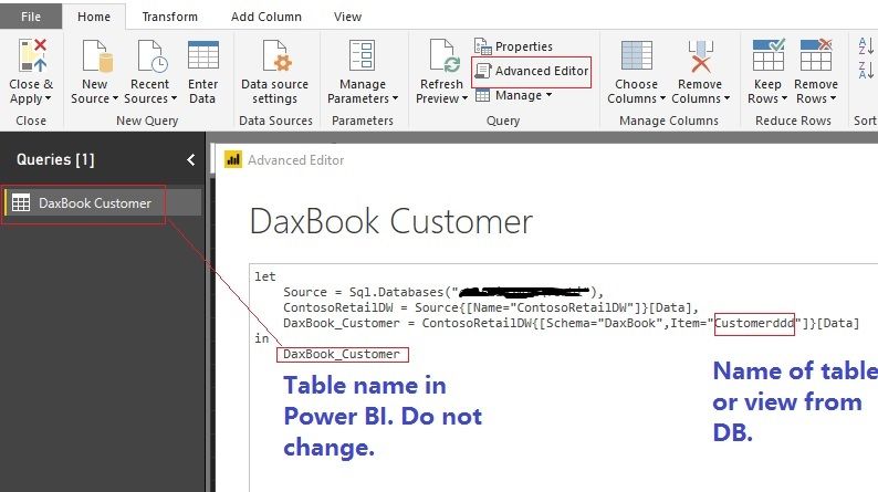 Rename Database views already Mapped with Power BI direct Query Mode with out rereating measures .jpg
