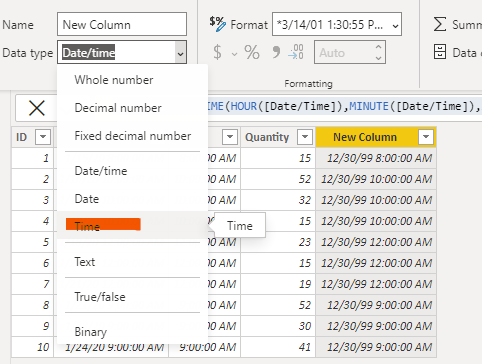 Solved: time show on visual not same type as data - Microsoft Fabric ...