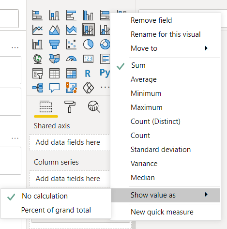 Re: Calculate Values as Percentage of Month total - Microsoft Fabric ...
