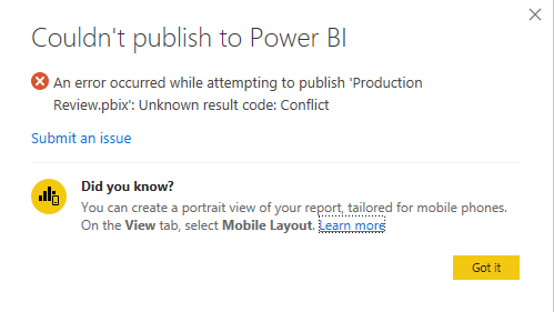 Couldnt Publish To Power BI Error.PNG