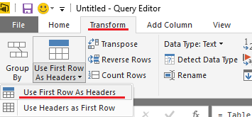 Column Headings missing - Microsoft Fabric Community