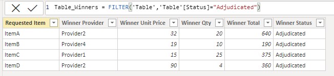 Help with Filter function - Microsoft Fabric Community