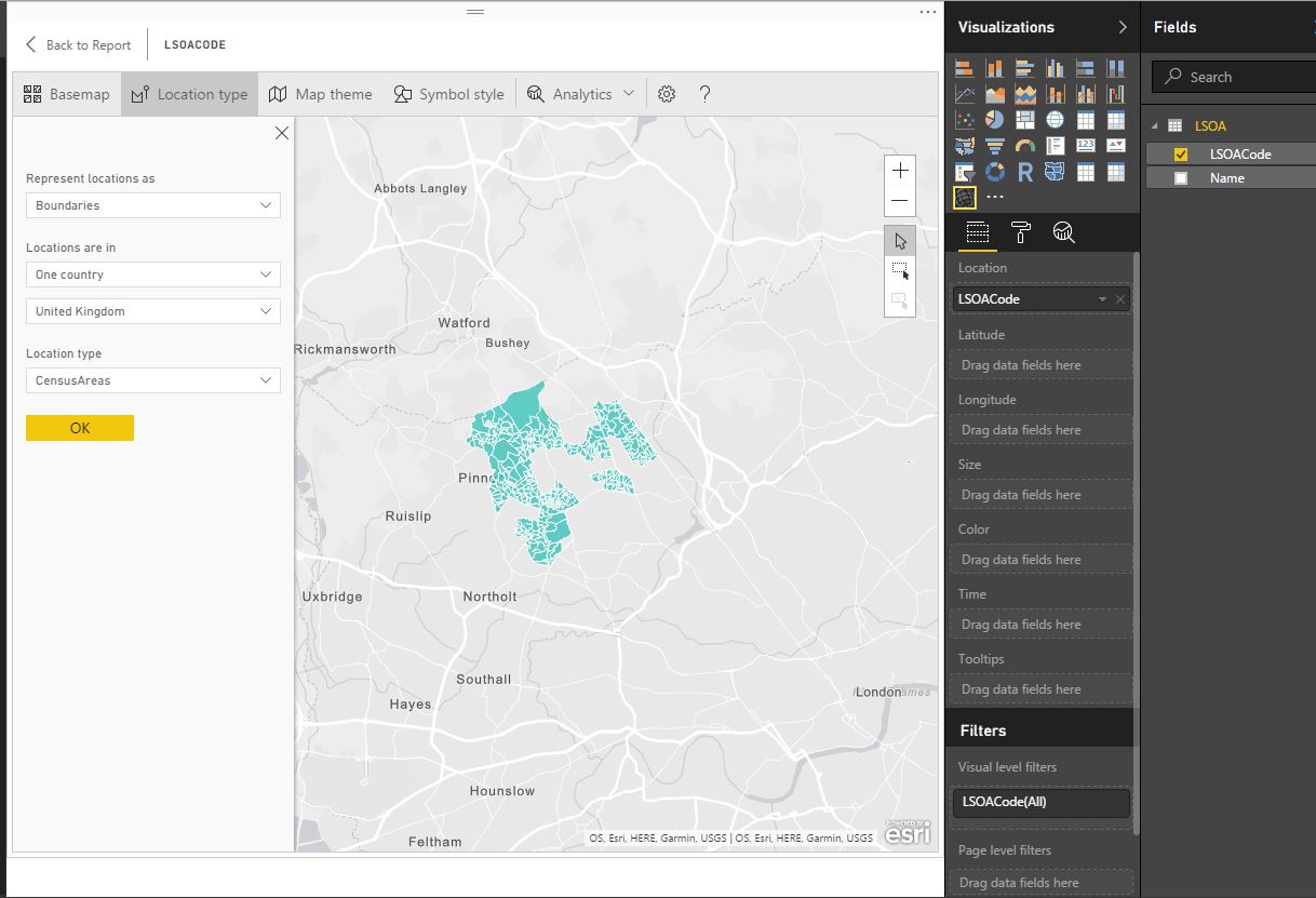 Re: ArcGIS map preview - UK census boundaries - Microsoft Fabric Community