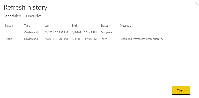 Report refresh Failure - Microsoft Fabric Community