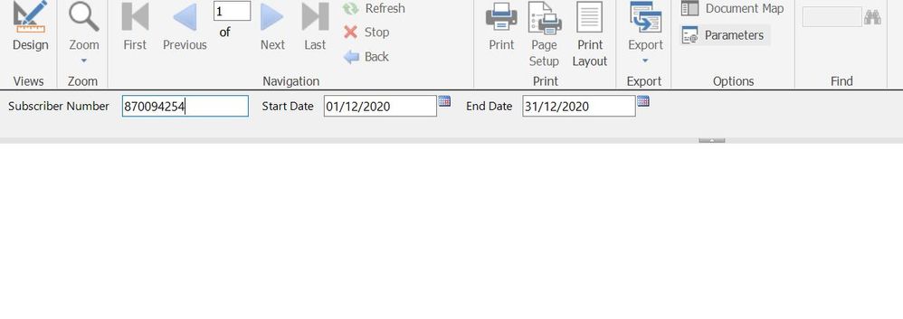 Choosing start and end date in calender format